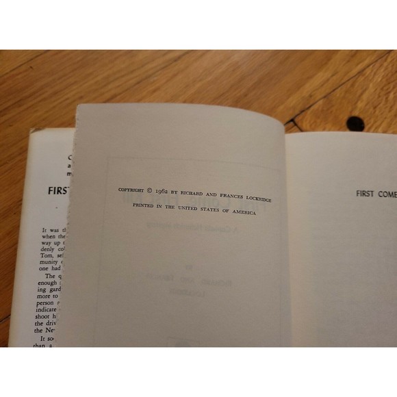 First Come, First Kill by Richard & Frances Lockridge, 1962, 1st Ed, HC DJ BCE - Picture 9 of 10